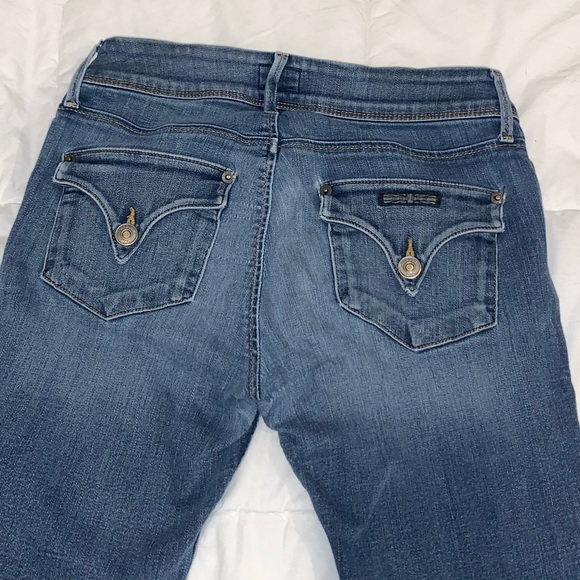 Designer HUDSON boot Cut hem skinny jeans size 27 4 - Picture 10 of 16